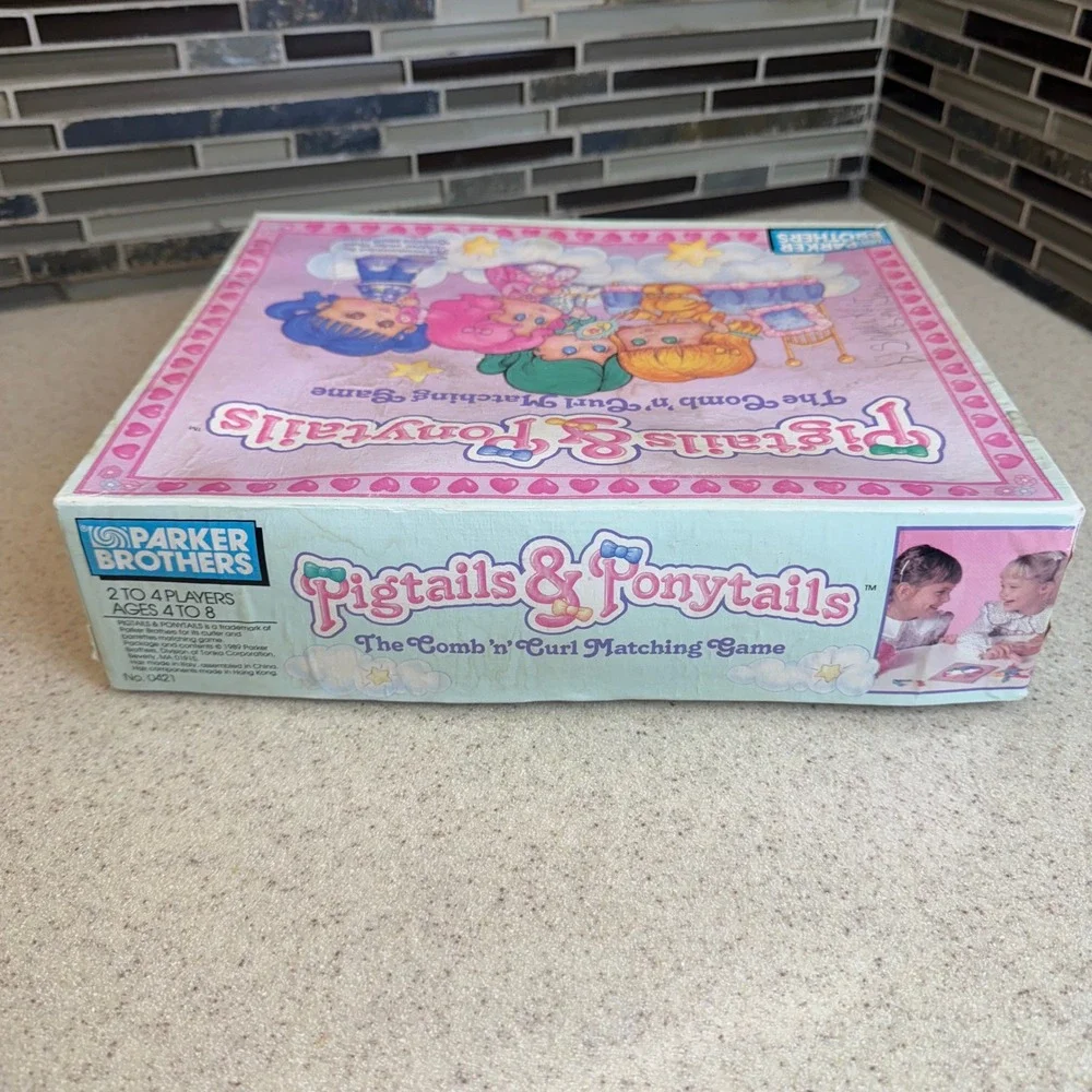 VTG 1989 Pigtails & Ponytails The Comb 'n' Curl Matching Game Parker Brothers